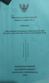 PERLUR NOMOR 4 TAHUN 2025 TENTANG PENJABARAN APBKAL 2026